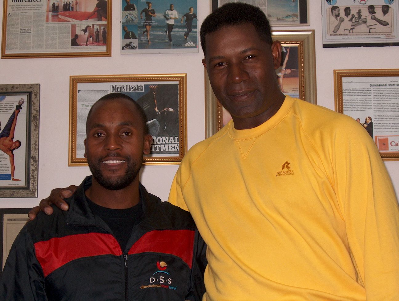 Sensei San Ndlovu with actor Dennis Haysbert